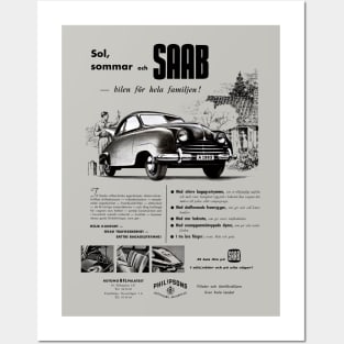 1953 SAAB 92 - advert Posters and Art